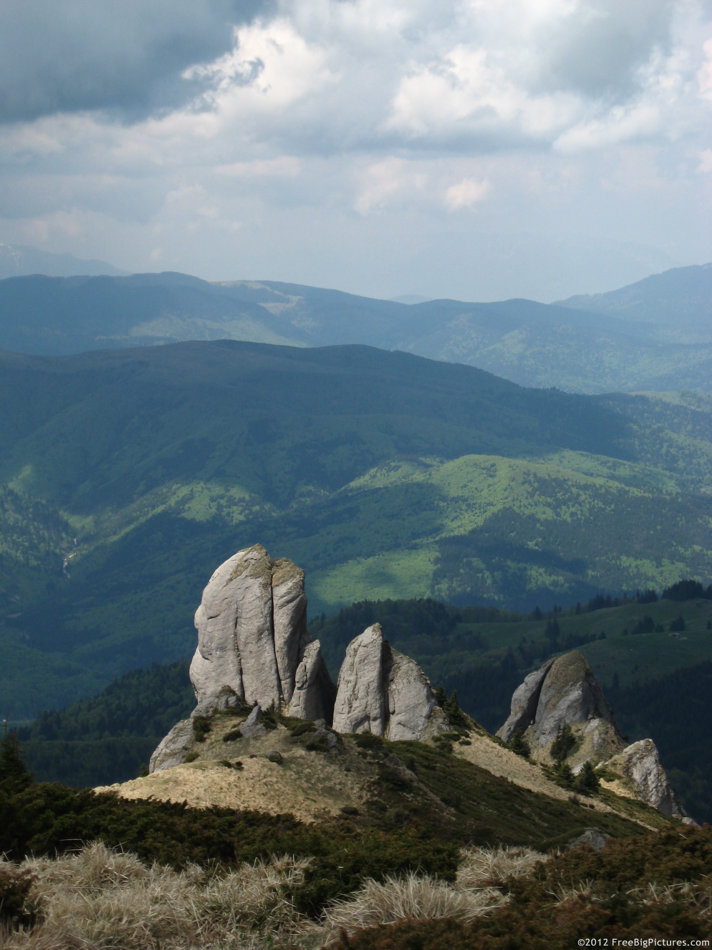 Rocks from Ciucas massif, located in the Romanian Carpathians