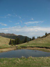 Small puddle in mountains