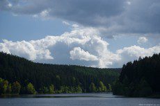 Zillierbach Dam (Germany) -creates an artificial lake which is a water supply and a flood protection